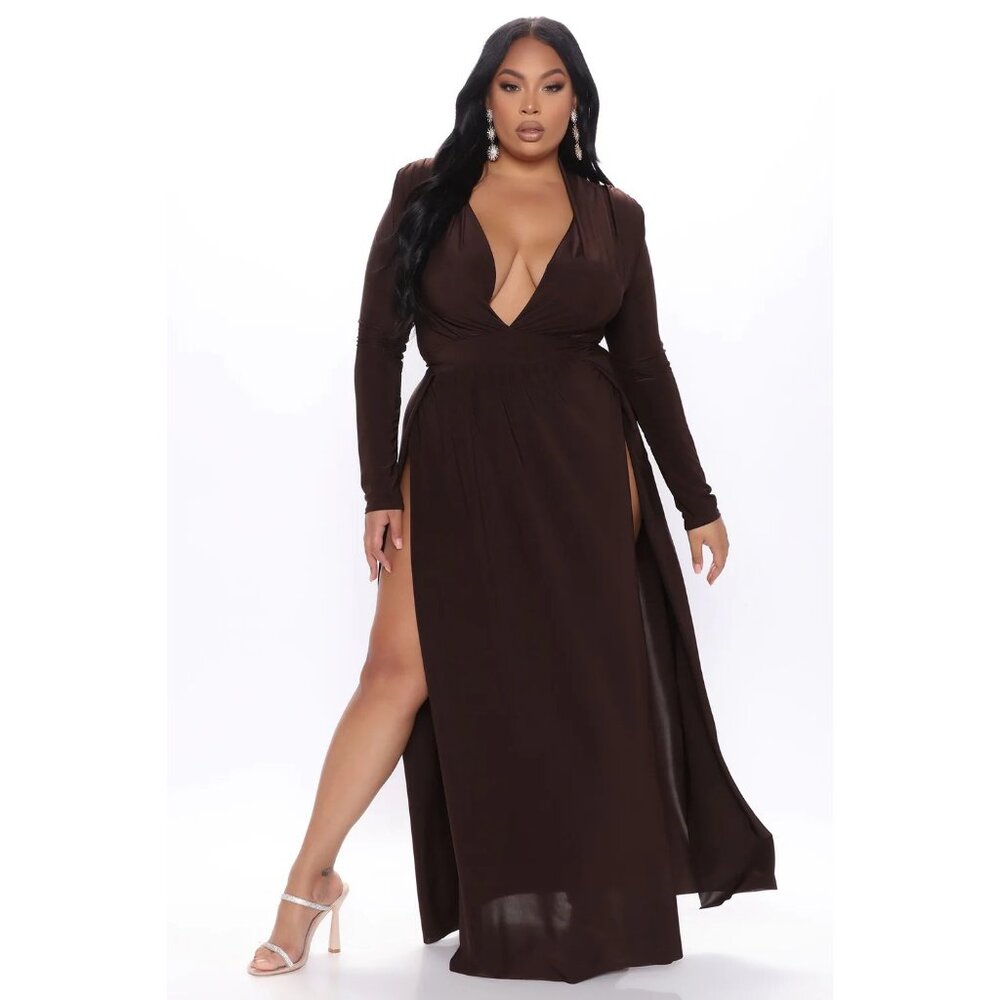 Fashion Nova Chocolate Maxi Dress